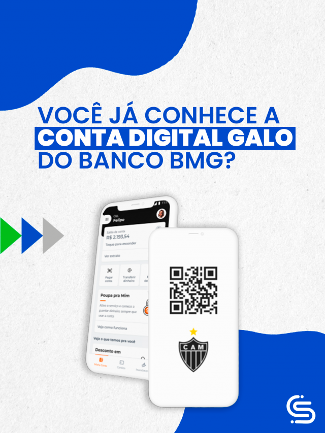 Você já conhece a Conta Digital Galo Bmg? Se liga!