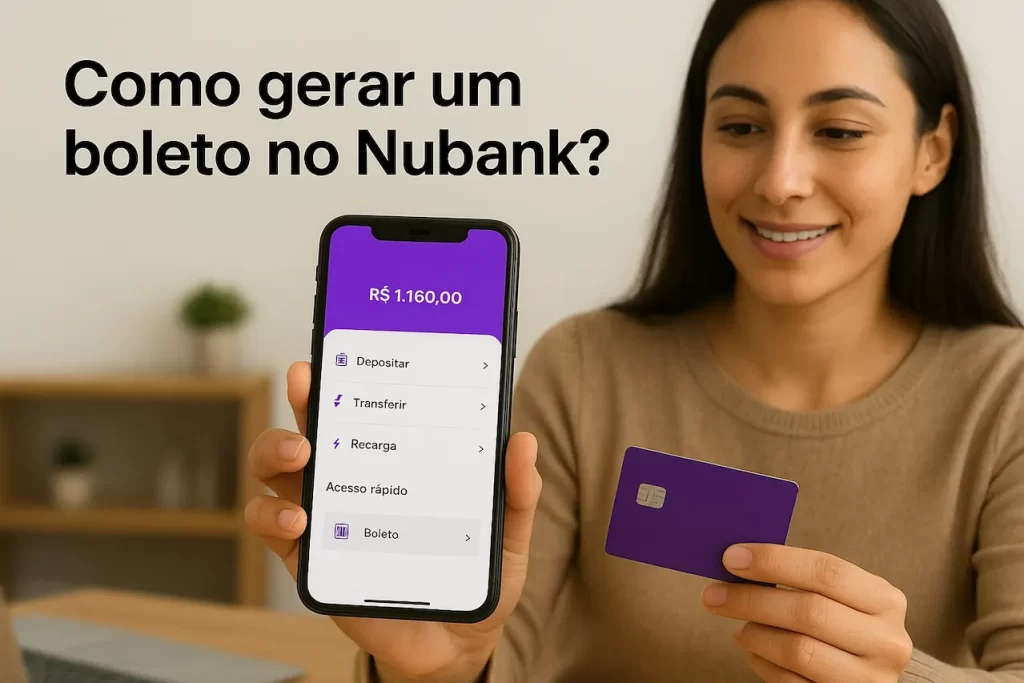 Como gerar um boleto no Nubank